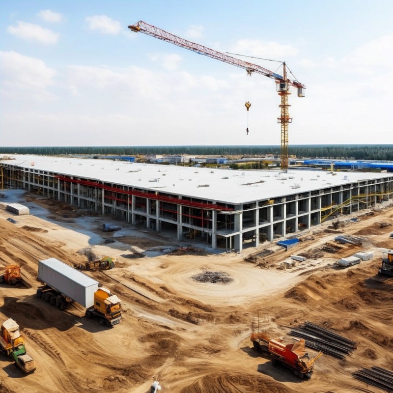 Строительство производственно-логистического комплекса в Курске
